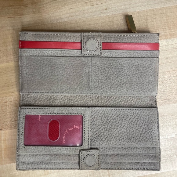 Hammitt 110 North Bifold Gray Natural Leather Wallet w/Gold Hardware - Picture 7 of 8